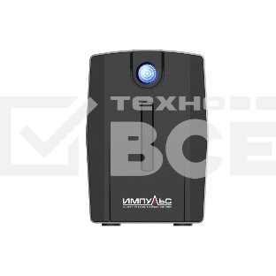 Источник бесперебойного питания Импульс Юниор 1000 1000 ВА/600 Вт, LED, АКБ 2х5А·ч, IEC-C13x4,черный 00-КБ001551