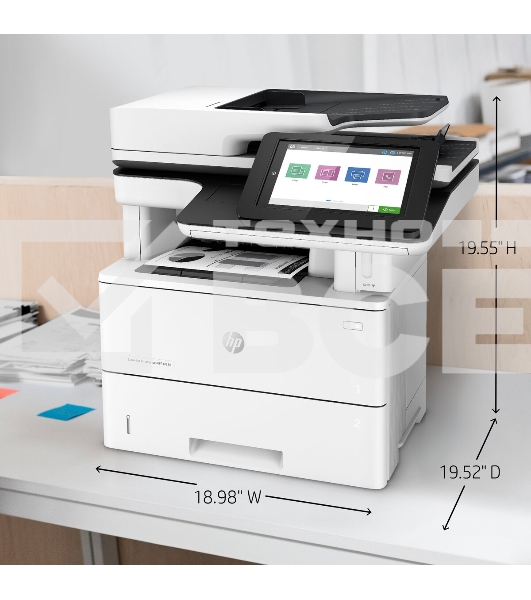 МФУ лазерный HP LaserJet Enterprise M528dn (1PV64A #B19), A4, ч/б, печ. до 43 стр/мин., скан. до 43 стр/мин. (ч/б) 38 стр/мин. (цвет), 1200 x 1200 dpi (печать) 600x600dpi (сканер), USB, RJ-45, Air Print, Mopria