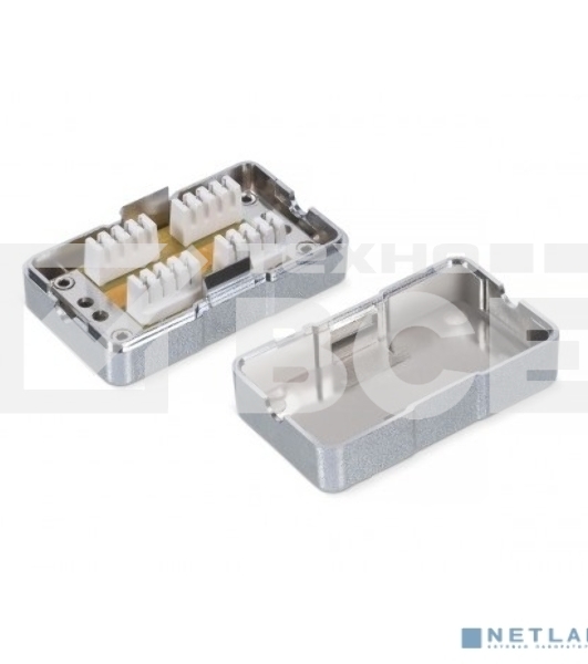 Адаптер WRline WR-CM-IDC-C5E-SH проходн.Dual IDC кат.5E FTP