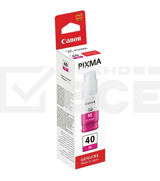 Контейнер с чернилами Canon GI-40 M пурпурный (7700 стр.) для СНПЧ Pixma G5040/G6040
