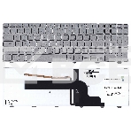 Клавиатура для ноутбука Dell Inspiron 15-7000 7537 серебристая с подсветкой, фото3