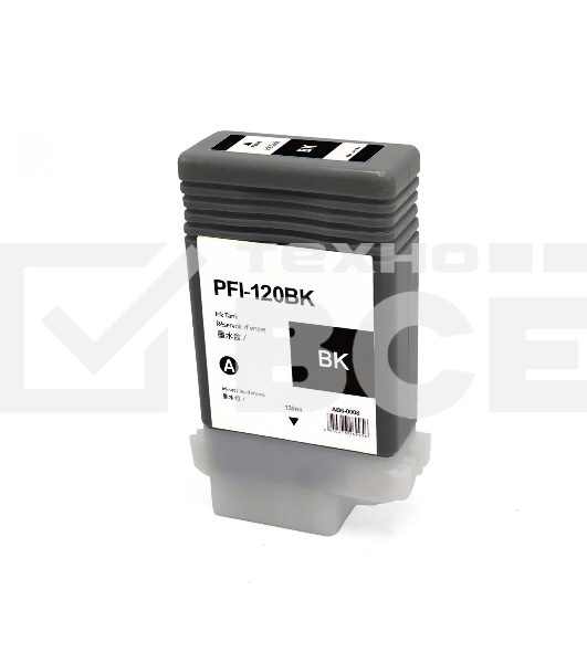 Струйный картридж NV Print PFI-120BK (NV-2885C001) Black для Canon imagePROGRAF TM-200/205/300/305 (130 мл) совместимый