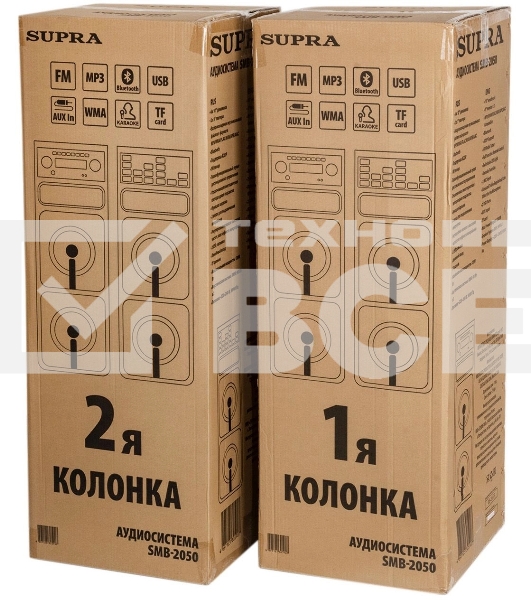 Минисистема Supra SMB-2050, 180Вт, FM USB BT SD, черный