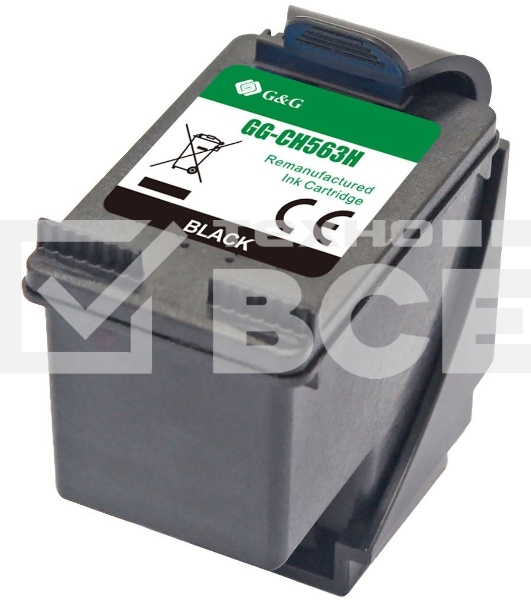 Картридж струйный G&G GG-CH563H черный (18мл) для HP DJ 1050/2050/2050s