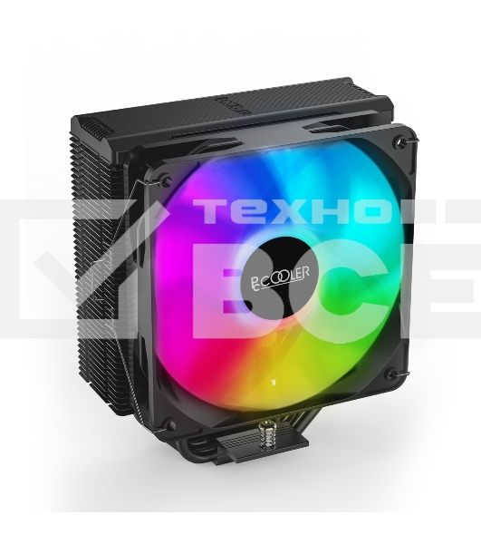 Кулер PCCooler Paladin EX400 ARGB S115X/1200/1700/AM4 (24 шт/кор, TDP 180W, 120mm PWM ARGB FAN, 4 тепловые трубки 6мм, 800-1800RPM, 28,6dBa)