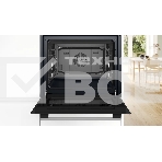 Встраиваемый духовой шкаф Bosch, Serie 8, объем 67 л , 12 режимов нагрева, 4D Hotair, телескопические направляющие, пиролиз, сенсорное управление, 40 автоматических программ, цвет белый, фото7