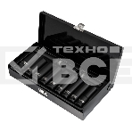 Набор шестигранных ударных торцевых головок Kranz 1/2', 78 мм, 12 предметов (10-24 мм) металлический кейс, фото 1