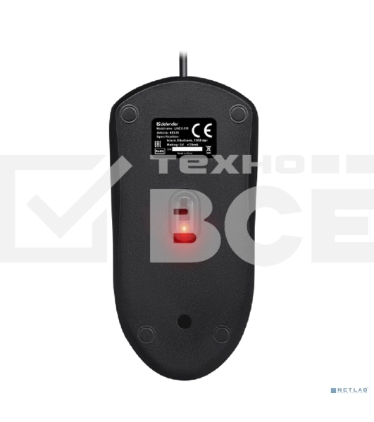 Комплект клавиатура + мышка Defender LINE C-511 RU черный