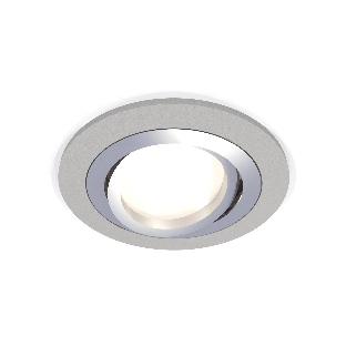 Комплект встраиваемого поворотного светильника Ambrella light XC7623082 SGR/PSL серый песок/серебро полированное MR16 GU5.3 (C7623, N7003)