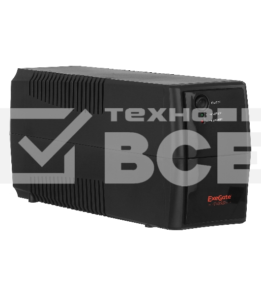 Источник бесперебойного питания ExeGate EP244541RUS Power Back BNB-400<400VA, Black, 2 евророзетки>