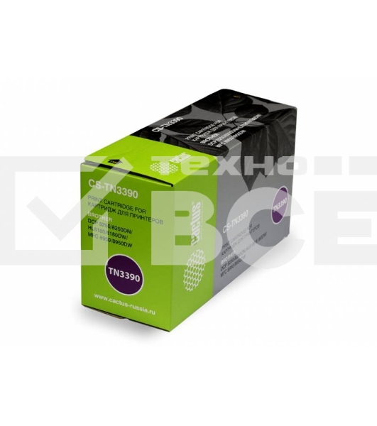 Картридж лазерный Cactus CS-TN3390 черный (12000 стр.) для Brother DCP 8250/8250DN/HL6180/6180DW/MFC 8950
