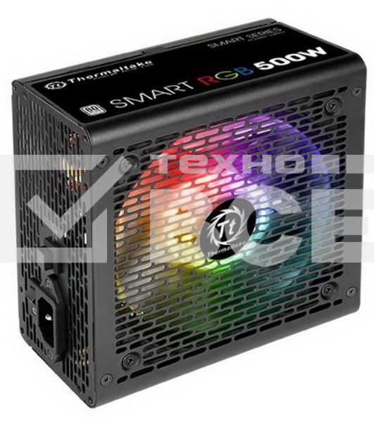Блок питания Thermaltake Smart RGB (PS-SPR-0500NHSAWE-1), 500Вт, 80 PLUS, 120мм, черный