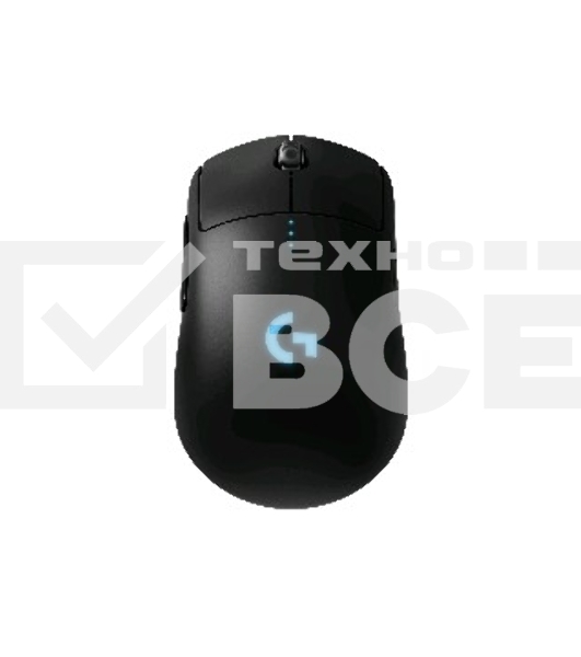 Мышь беспроводная/проводная Logitech G PRO черный, 25600 dpi, радиоканал, USB, кнопки - 7