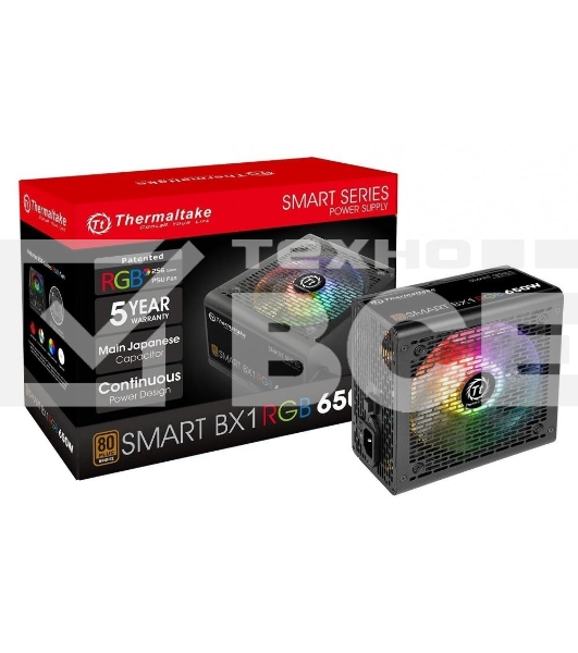 Блок питания Thermaltake Smart PS-SPR-0650NHSABE-1, 650Вт, 80 PLUS Bronze, 120мм, черный