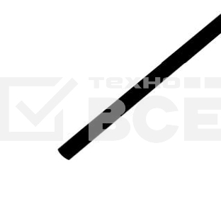 Трубка термоусадочная 8.0/4.0 1м черный Rexant 20-8006