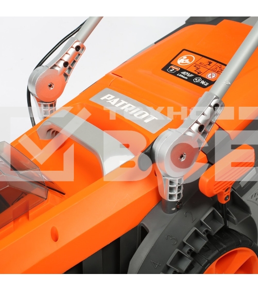 Газонокосилка аккумуляторная PATRIOT CM 435XL 512201435 40В, акб 2,5Ач, ширина кошения 37см, травосборник 40 л