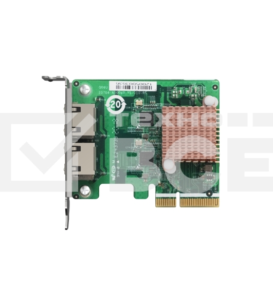 Сетевая карта QNAP QXG-2G2T-I225 2-port 2.5 GbE network expansion card, Controller I225-LM, PCIe Gen2 x2, 3 x Brackets included (Full-height, Low-profile and Specialized for QNAP NAS)