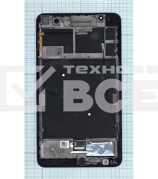 Модуль (матрица + тачскрин) для Asus Fonepad 7 FE171 / FE171CG черный с серебристой рамкой