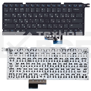 Клавиатура для ноутбука Dell Vosto14 5480R черная без рамки