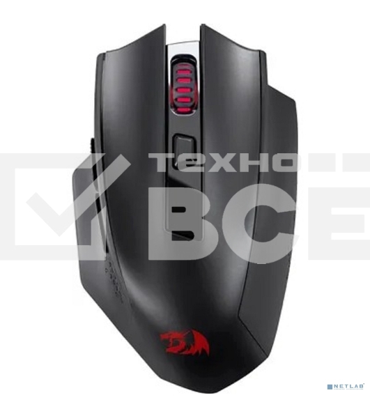 Мышь беспроводная REDRAGON Woki черный, 26000 dpi, радиоканал, Bluetooth, USB, кнопки - 6