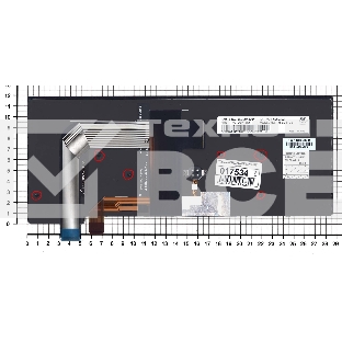 Клавиатура для ноутбука Lenovo Thinkpad T460S T470S черная с подсветкой