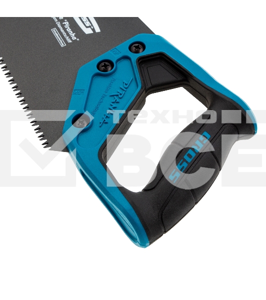 Ножовка по дереву 'PIRANHA', 500 мм, 7 TPI, 3D-зуб, тефл. покр.полотна, 2-х комп. рук-ка Gross