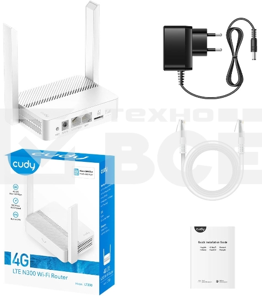 Маршрутизатор N300 Wi-Fi 4G LTE Cat4  Router