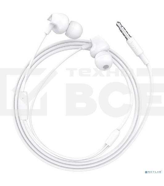 Гарнитура HOCO m60 Perfect sound с микрофоном, 3.5 Jack, белый