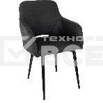 Кресло офисное Бюрократ CH-380F черный, эко.кожа, на ножках металл, фото2