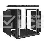 Шкаф телекоммуникационный 19' настенный 12U ExeGate EC-WM-12U.600.G.BLACK (19', 12U, 600x600x635 мм (ШхГхВ), передняя дверь закаленное стекло, съемные боковые панели, пыле- и влагозащита IP23, черный RAL 9004), фото4