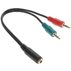 Кабель аудио Cablexpert CCAB-02-35MYHM-0.2MB. 3.5 Jack 4pin(M)/2х 3.5 Jack(F) наушники и микрофон, черный, 0.2м, блистер, фото6