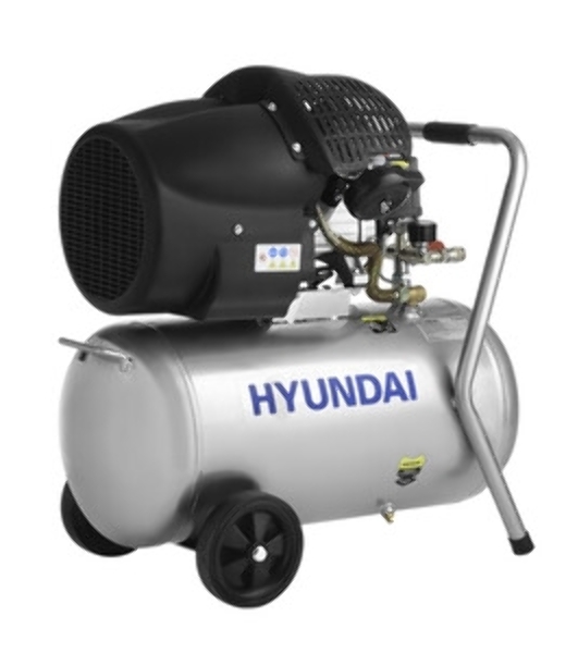 Компрессор поршневой Hyundai HYC 40250LMS масляный 400л/мин 50л 2200Вт серебристый/черный