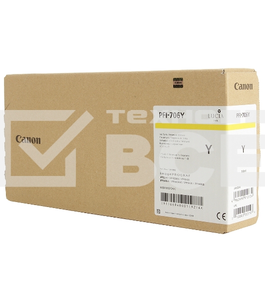 Картридж струйный Canon PFI-706 Y желтый для iPF8300S/8400/9400S/9400 (6684B001)