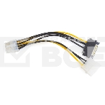 Разветвитель питания Cablexpert CC-PSU-82, Molex+SATA->PCI-Express 8pin, для подключения в/к PCI-Е (8pin) к б/п ATX, фото6
