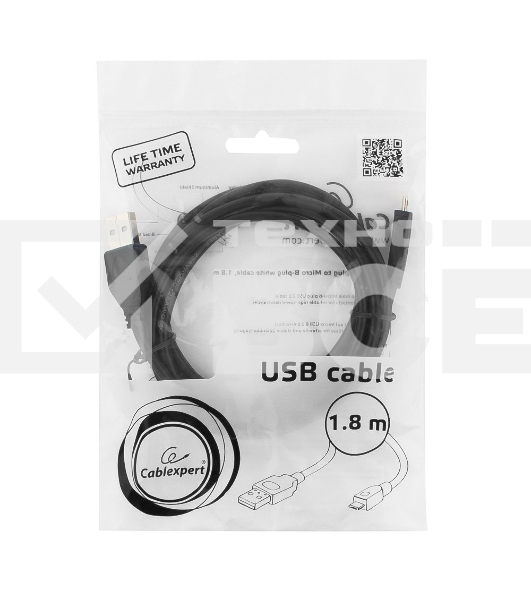 Кабель Gembird PRO CCP-mUSB2-AMBM-6 USB 2.0 кабель для соед. 1.8м А-microB (5 pin) позол.конт., пакет