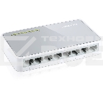 Коммутатор TP-Link SOHO TL-SF1008D Коммутатор 8-port 10/100M mini Desktop Switch, 8 10/100M RJ45 ports, Plastic case, фото25