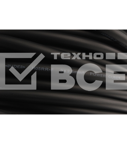 Удл. на мет. катушке “Power Cube” IP44 16А 50м резина 3*2,5мм2 4 роз. с/з