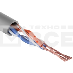 Кабель витая пара Rexant UTP 2PR 24AWG, CAT5e, STRANDED (бухта 305 м)