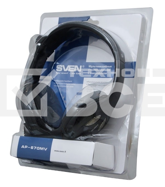 Наушники SVEN AP-670MV Наушники с микрофоном