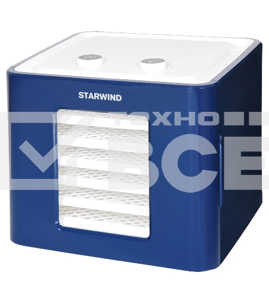 Сушка для фруктов и овощей Starwind SFD6431 6под. 400Вт синий