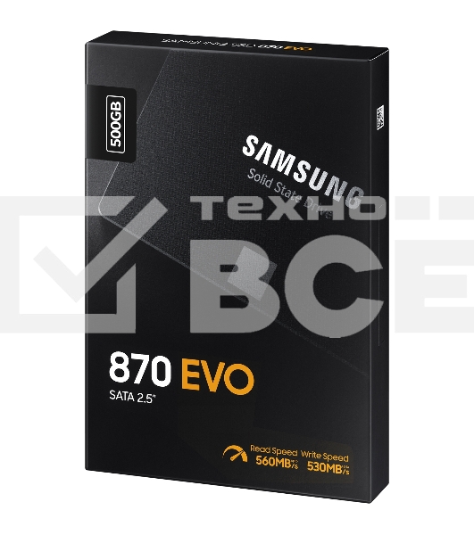 Накопитель SSD Samsung 870 EVO, 500Gb, SATA III, 2.5
