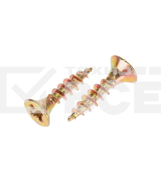 Саморез универсальный Kranz 3х16 желтый цинк, пакет (1000 шт/уп)