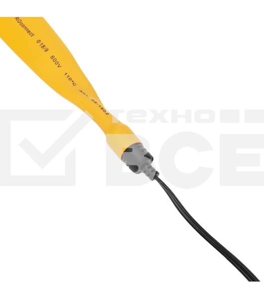 Трубка термоусаживаемая PROconnect ТУТ 18,0/9,0мм, желтая, упаковка 50 шт. по 1м,