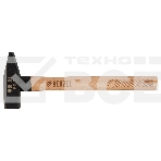 Молоток слесарный Denzel 1000 г, кованый квадратный боек, буковая рукоятка, фото7