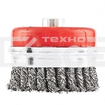 Щетка для УШМ Heavy Duty, 100 мм, М14, Чашка, крученая проволока 0,5 мм  Matrix, фото4