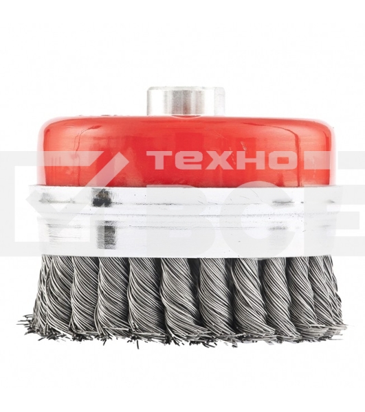 Щетка для УШМ Heavy Duty, 100 мм, М14, Чашка, крученая проволока 0,5 мм  Matrix