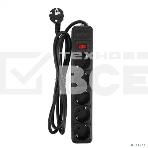 Сетевой фильтр Perfeo 'REAL POWER', 5,0 м, 5 розеток, 16А, 3500 Вт, тройная защита, черный., фото3