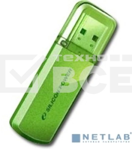 Флеш диск Silicon Power 16Gb Helios 101 SP016GBUF2101V1N USB2.0 зеленый