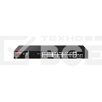 Коммутатор неуправляемый IP-COM G1128P-24-410W PoE, 28 портов, 26x1 Гбит/с, SFP 2x1 Гбит/с, PoE 24x30 Вт (до 370 Вт), фото 1