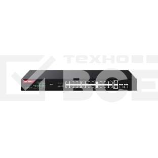 Коммутатор неуправляемый IP-COM G1128P-24-410W PoE, 28 портов, 26x1 Гбит/с, SFP 2x1 Гбит/с, PoE 24x30 Вт (до 370 Вт)